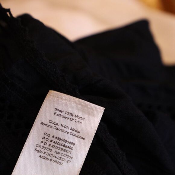 NWT Aritzia Wilfred Black Hollande Off Shoulder Lace Blouse Sz M - Picture 8 of 8